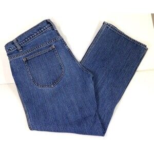 Gap Jeans Blue Low Rise Stretch Denim Size 12R Waist 34.5 / Inseam 29